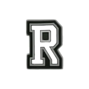 Black 038 White Letter R