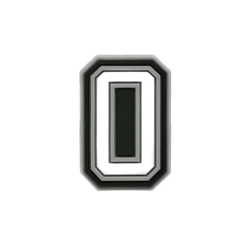 Black & White Number 0 For Jibbitz-Crocs Charms