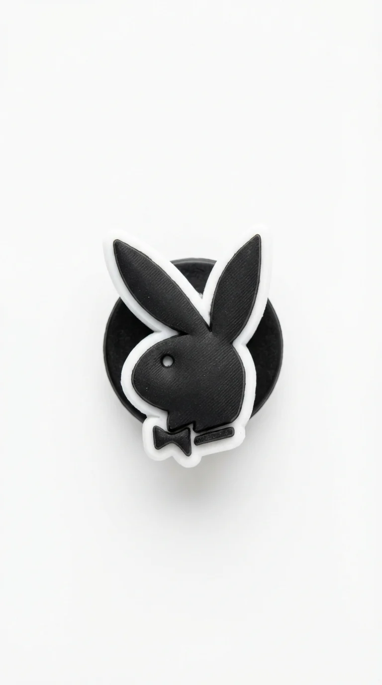 Playboy Bunny Logo For Jibbitz-Crocs Charms