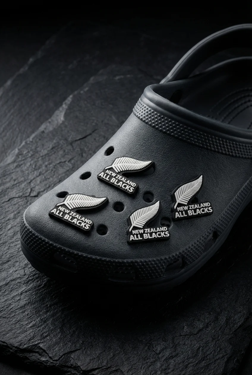 New Zealand All Blacks Logo For Jibbitz-Crocs Charms