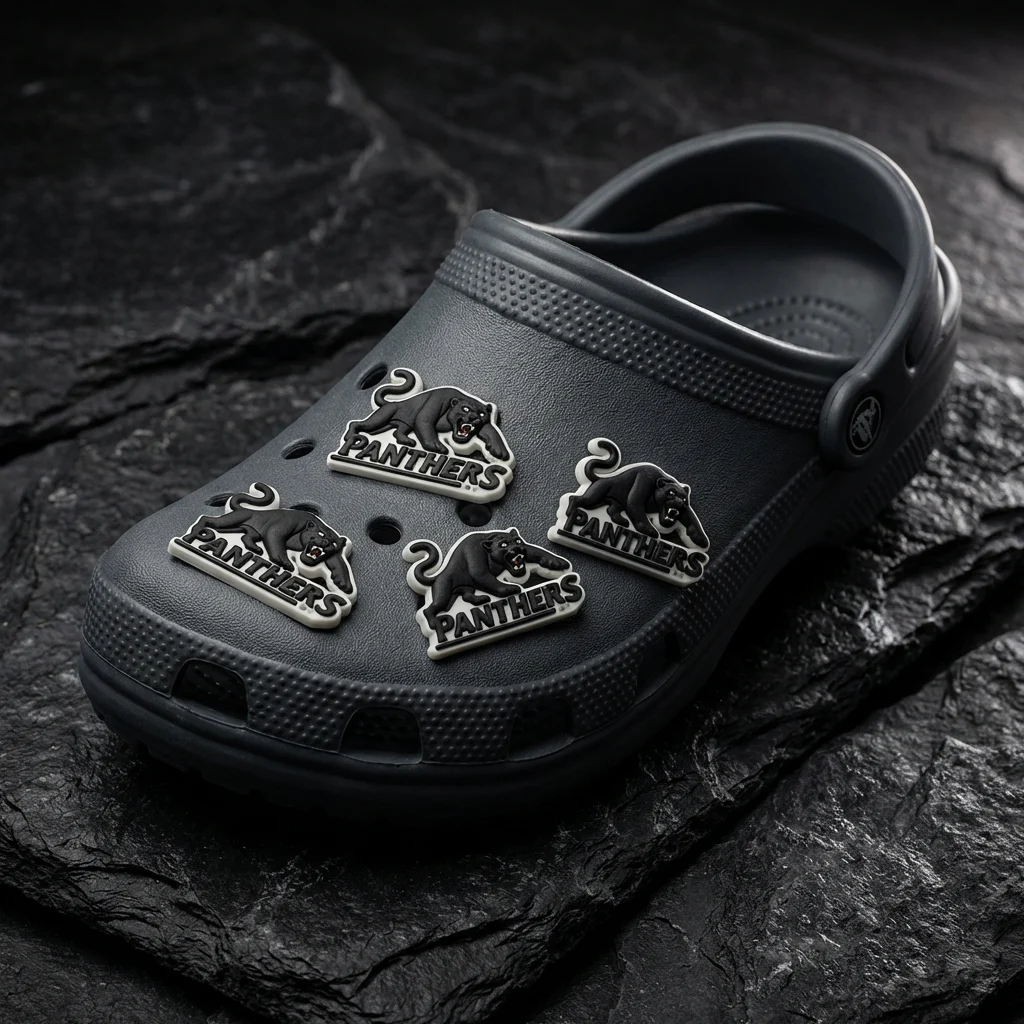 Panthers Logo For Jibbitz-Crocs Charms