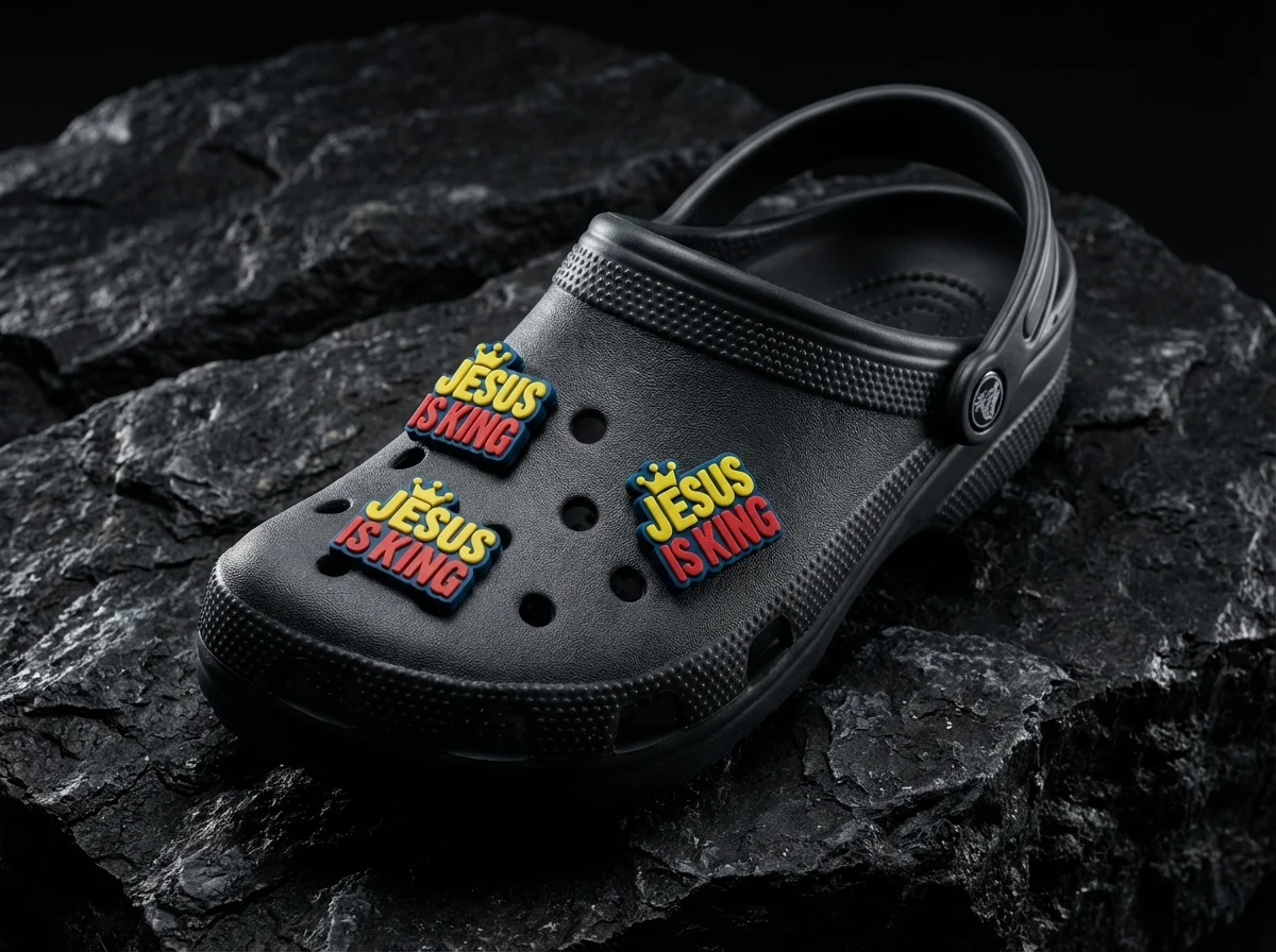 Jesus Is King Christian Jibbitz-Charms for Crocs