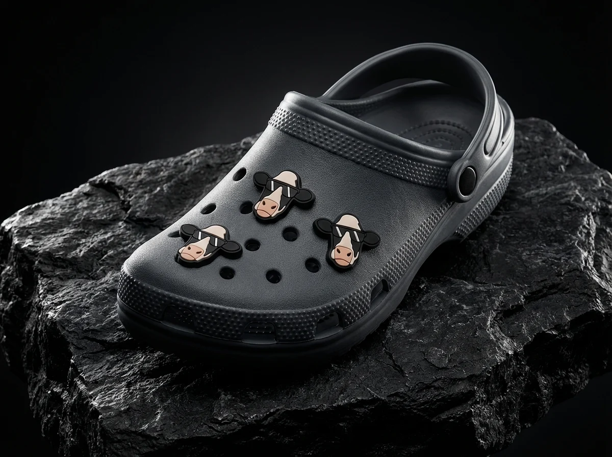 Chill Cow With Sunglasses Animal Jibbitz-Charms for Crocs