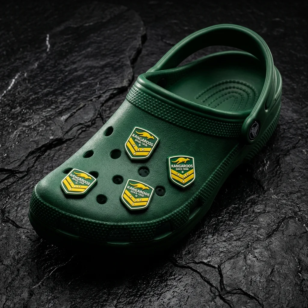 Kangaroos Rugby Logo For Jibbitz-Crocs Charms