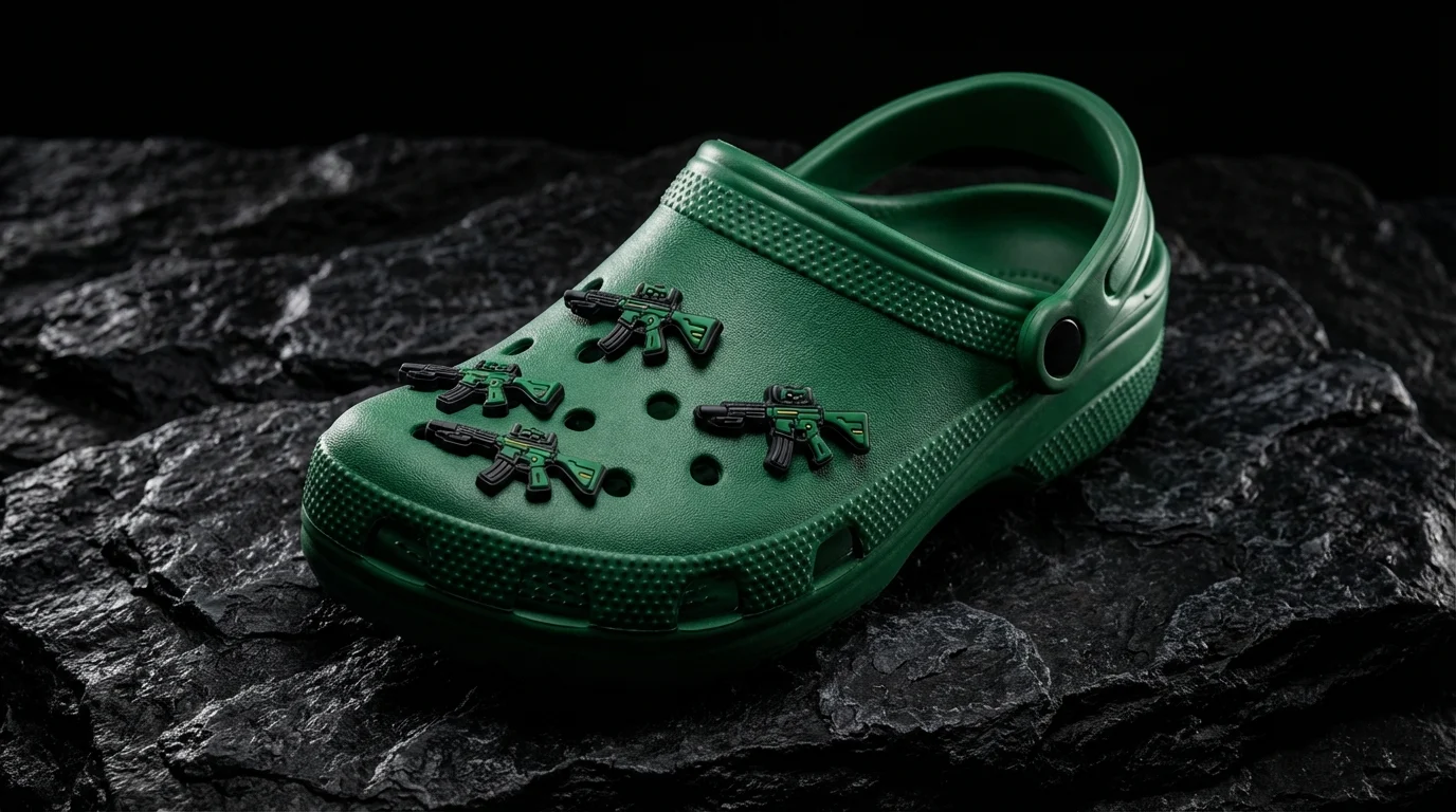 Green Sniper Rifle For Jibbitz-Crocs Charms