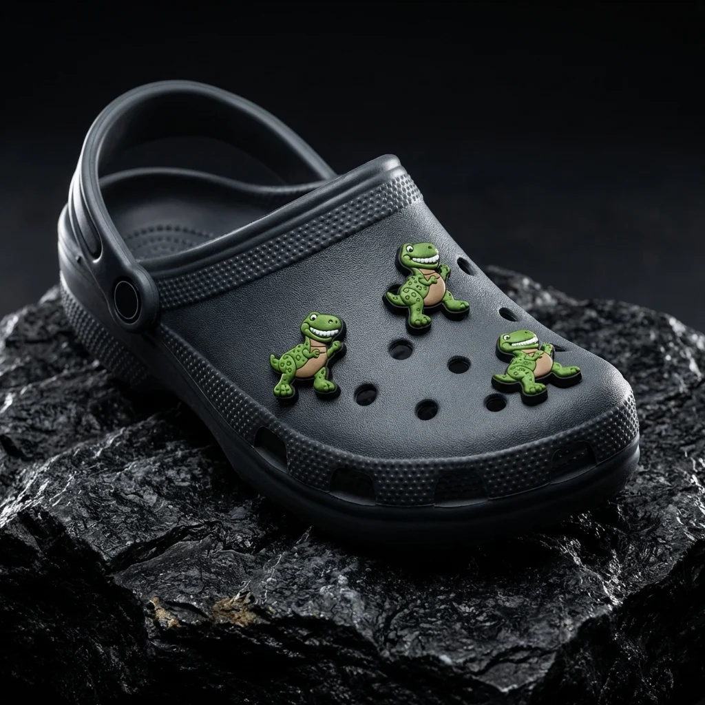 Green Dinosaur For Jibbitz-Crocs Charms