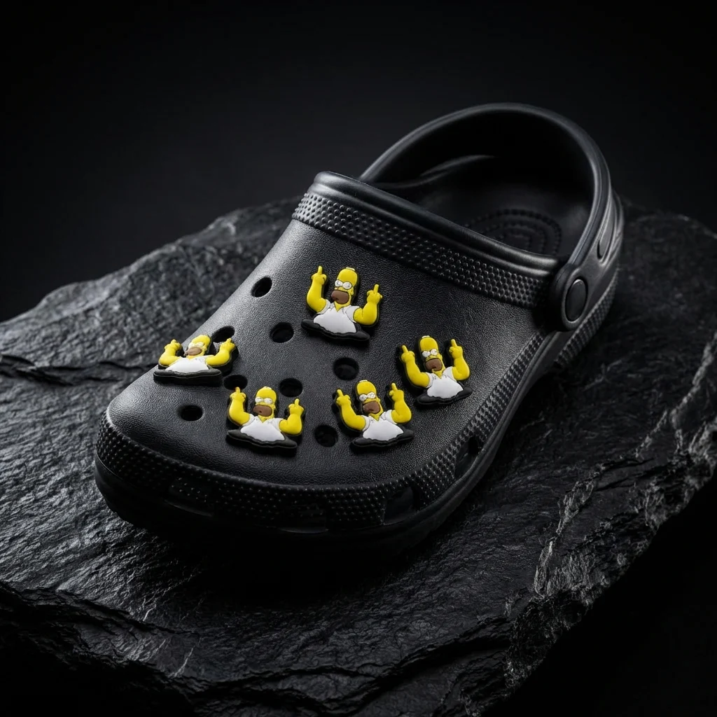 Rude Homer Jibbitz-Charms for Crocs