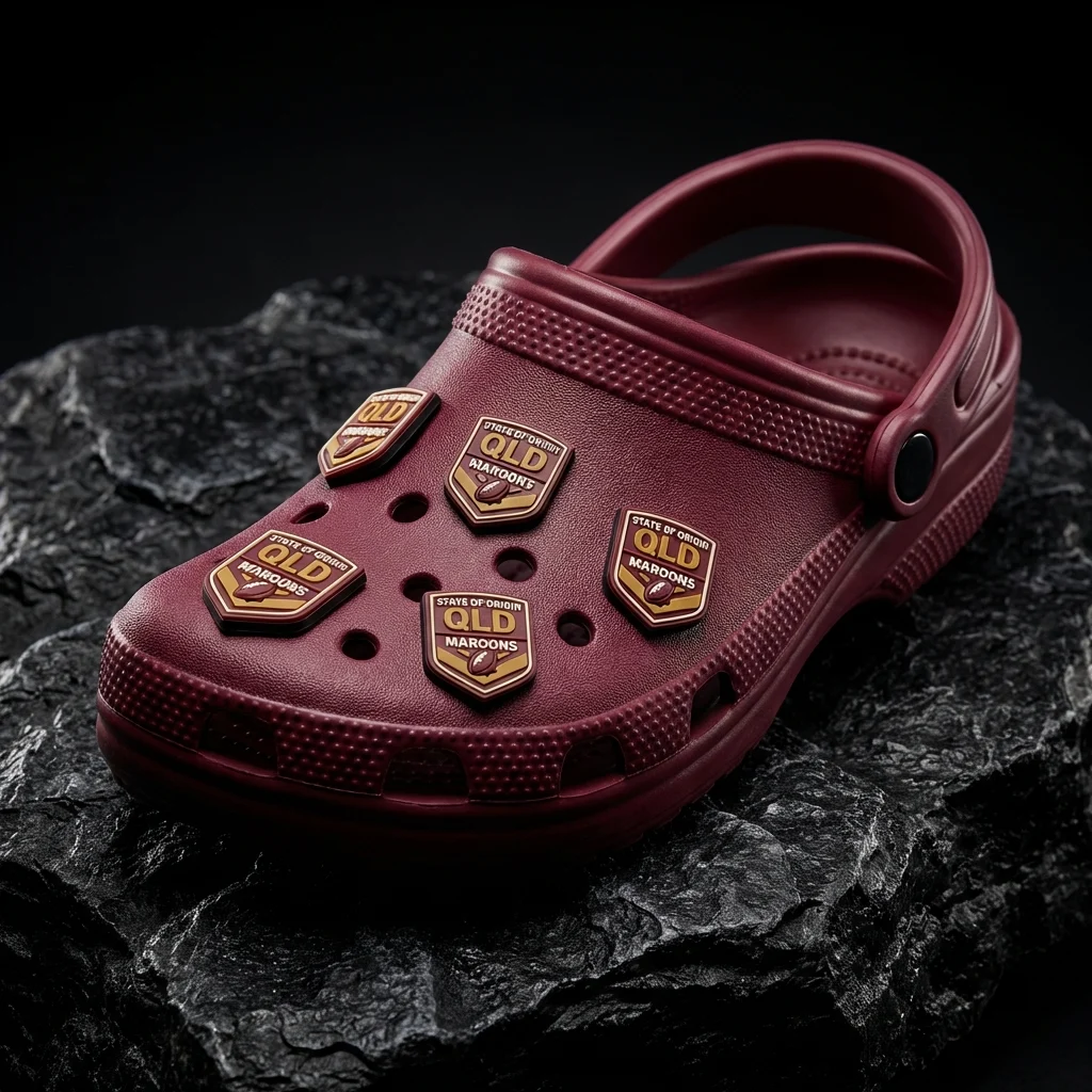 NRL QLD Maroons Stateoigin Rugby league Jibbitz-Charms for Crocs
