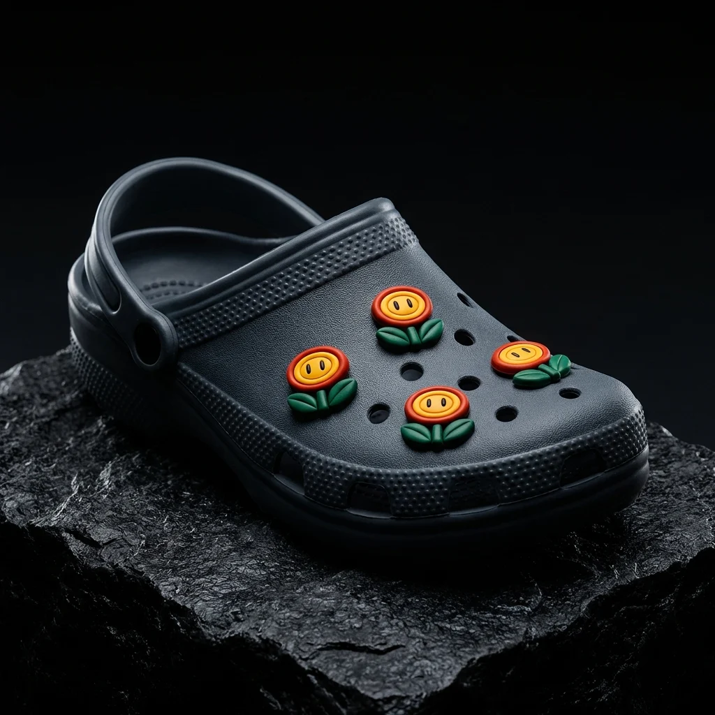 Fire Flower Mario Video Game Jibbitz-Charms for Crocs