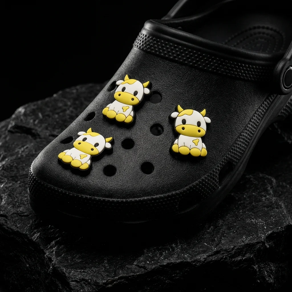 Yellow Cow Animal Jibbitz-Charms for Crocs