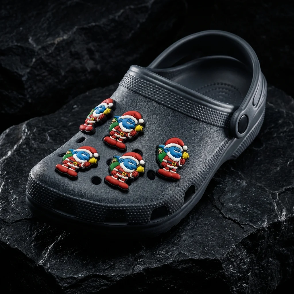 Grouchy Smurf Christmas Jibbitz-Charms for Crocs