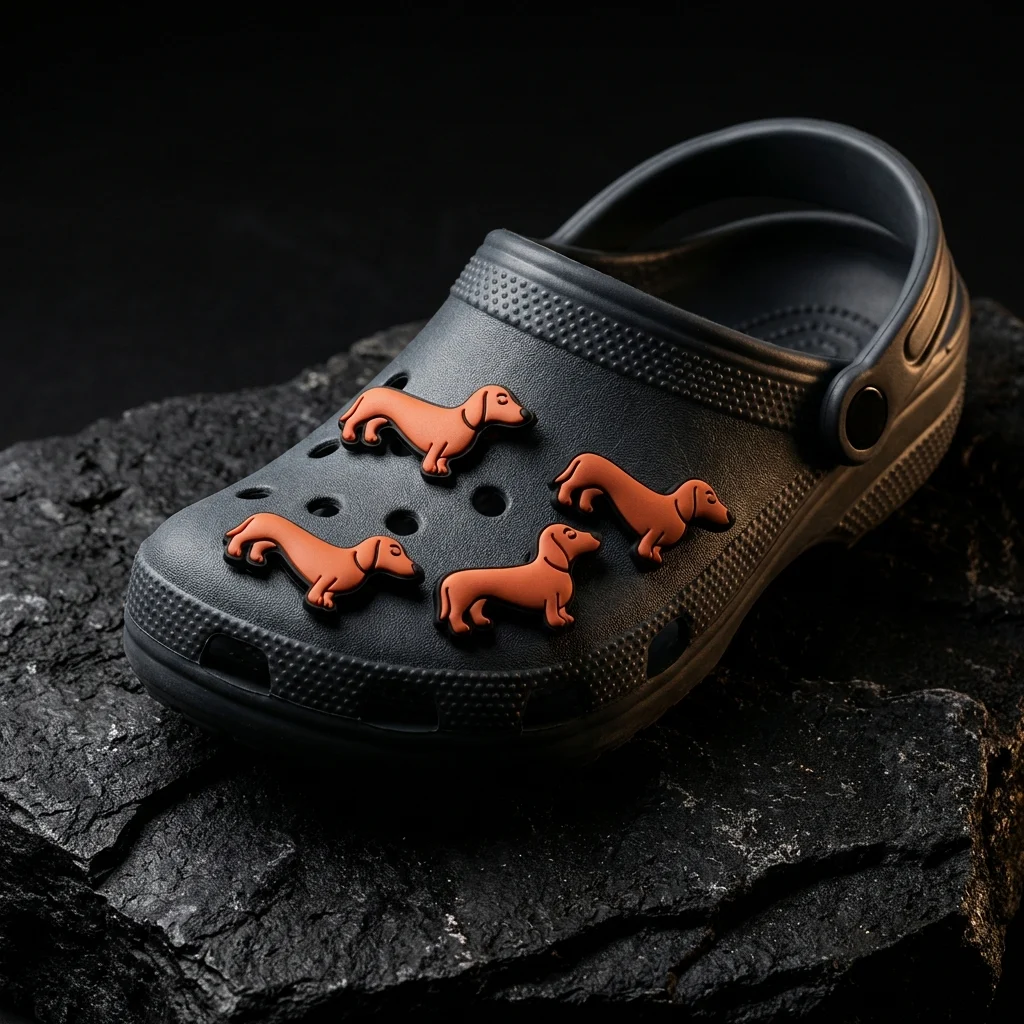 Tan Sausage Dog Pet Jibbitz-Charms for Crocs