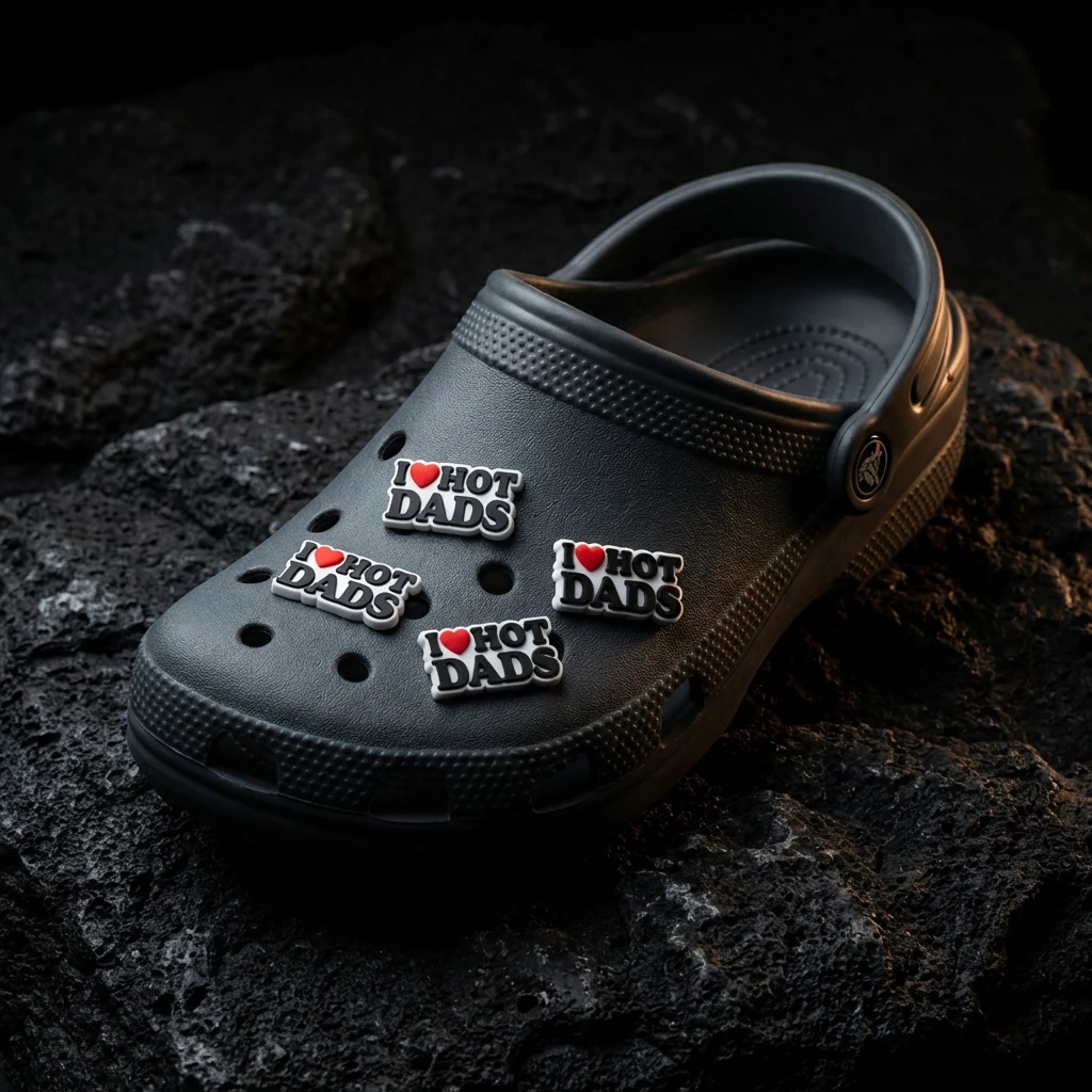 I <3 Hot Dads Jibbitz-Charms for Crocs