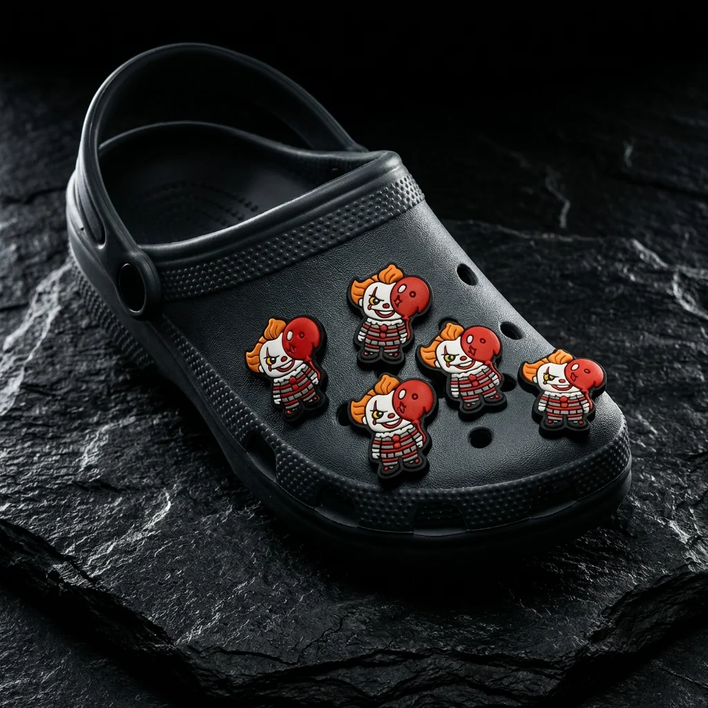 It Penny Wise Halloween Clown Enamel Horror Jibbitz-Charms for Crocs