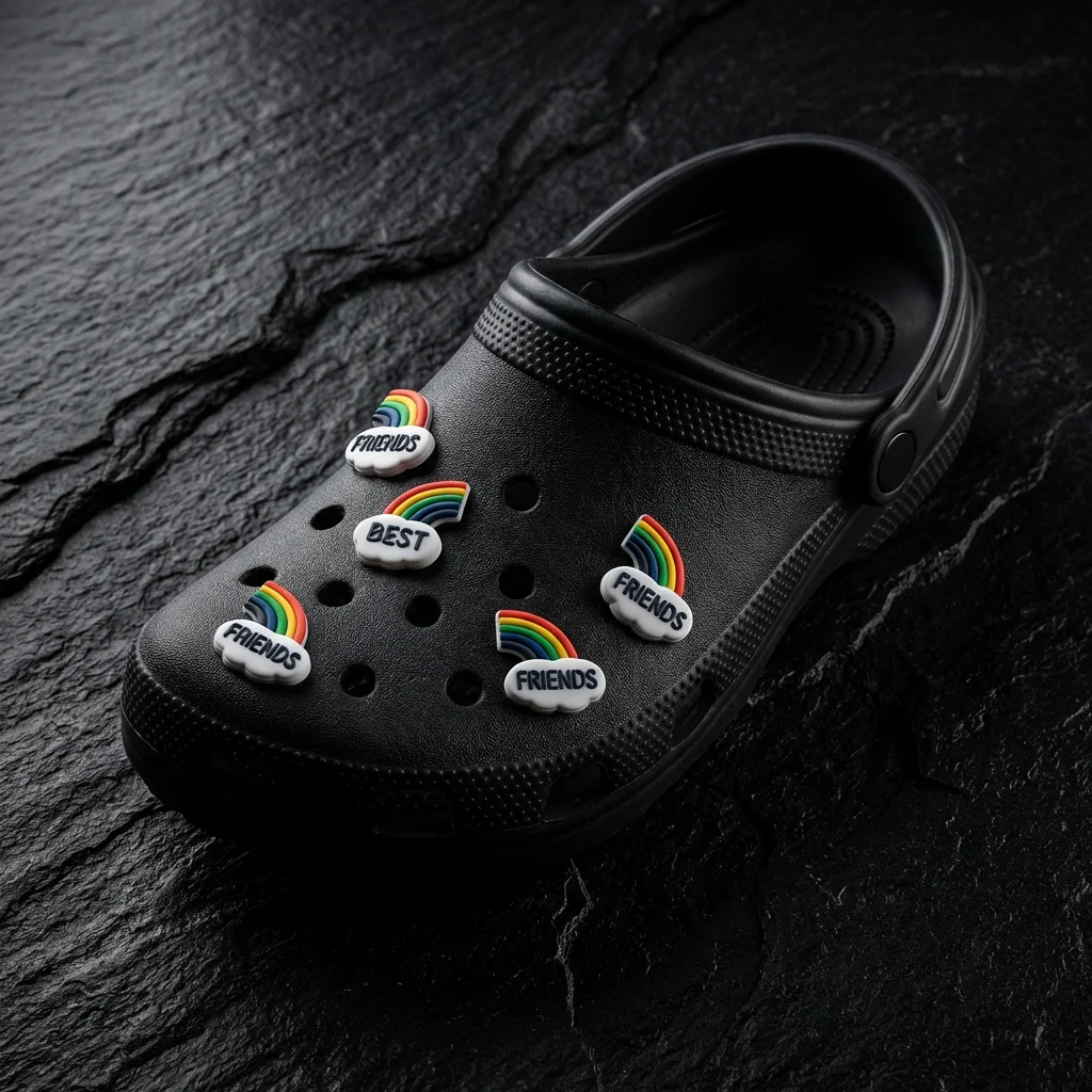 2pcs Best Friends Rainbow Jibbitz-Charms for Crocs