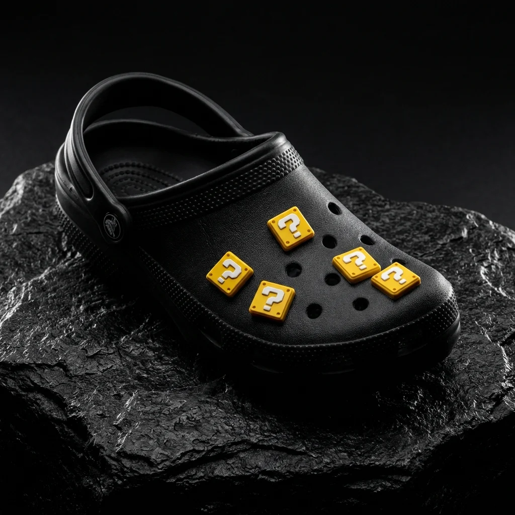 Question Block Mario Jibbitz-Charms for Crocs