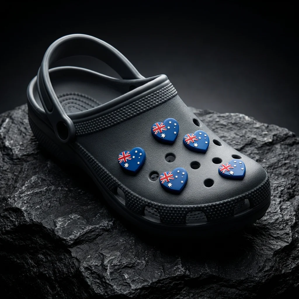 Australian Love Heart Flag Jibbitz-Charms for Crocs