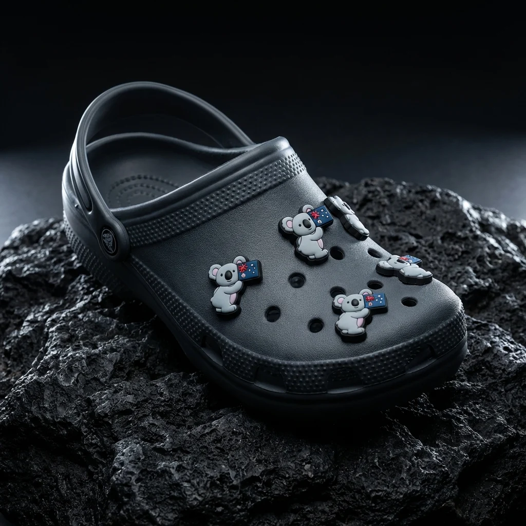 Australian Koala Holding Flag Jibbitz-Charms for Crocs