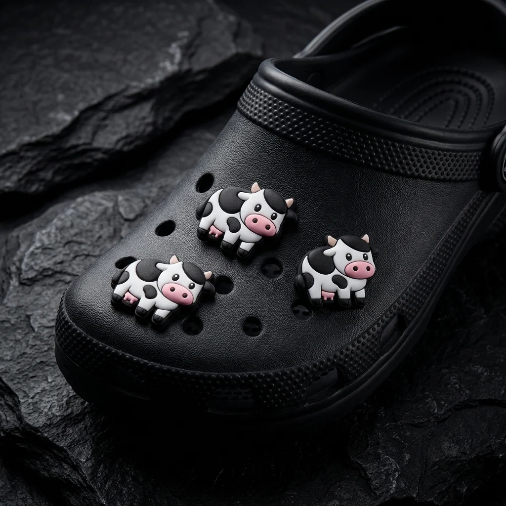 Cow Animal White Jibbitz-Charms for Crocs