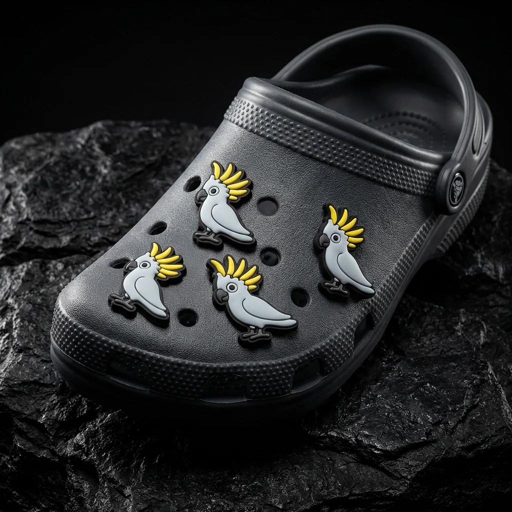Cockatoo Bird Animal White Jibbitz-Charms for Crocs
