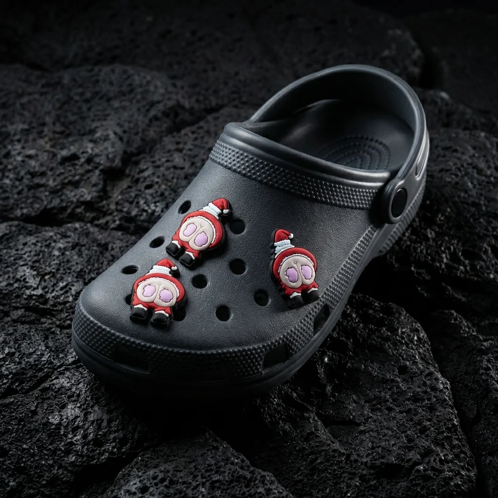 Rude Funny Santa Jibbitz-Charms for Crocs
