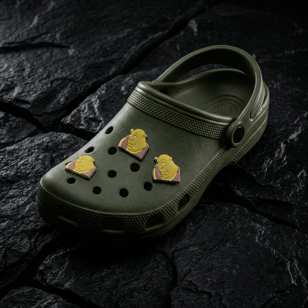 Yikes Shrek Meme Face Jibbitz-Charms for Crocs