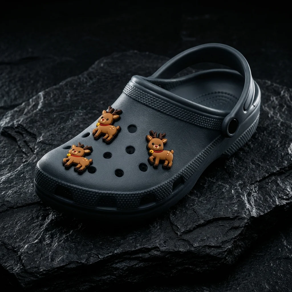 Holiday Reindeer Jibbitz-Charms for Crocs