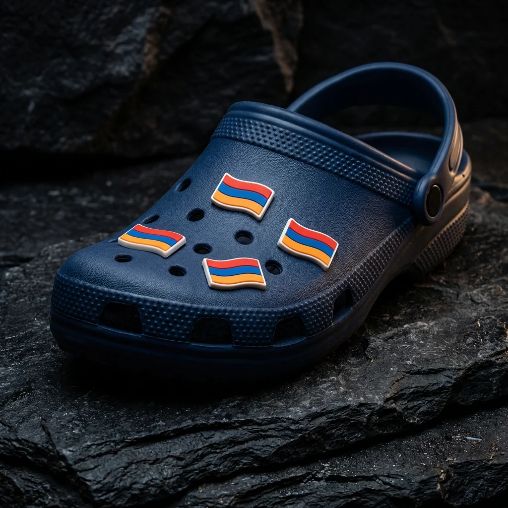 Armenia National Country Flag Jibbitz-Charms for Crocs