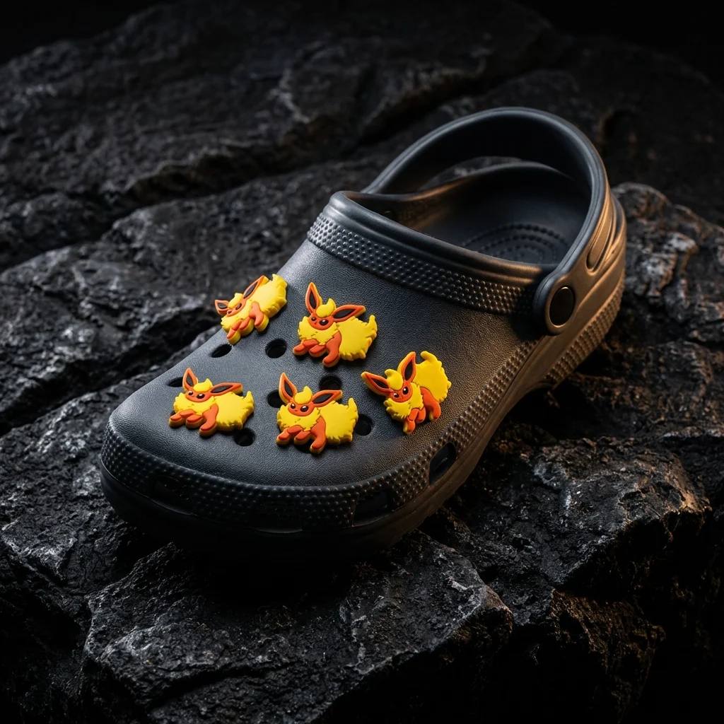 Bright Flareon For Jibbitz-Crocs Charms