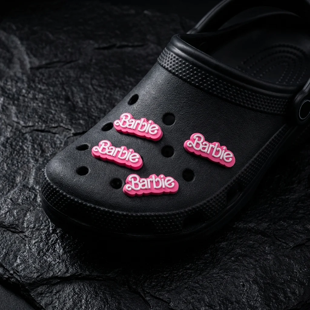 Barbie Logo For Jibbitz-Crocs Charms