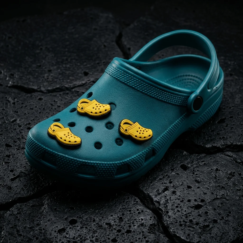 Yellow Croc Shoe For Jibbitz-Crocs Charms