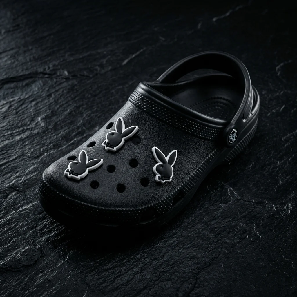 Playboy Bunny Logo For Jibbitz-Crocs Charms