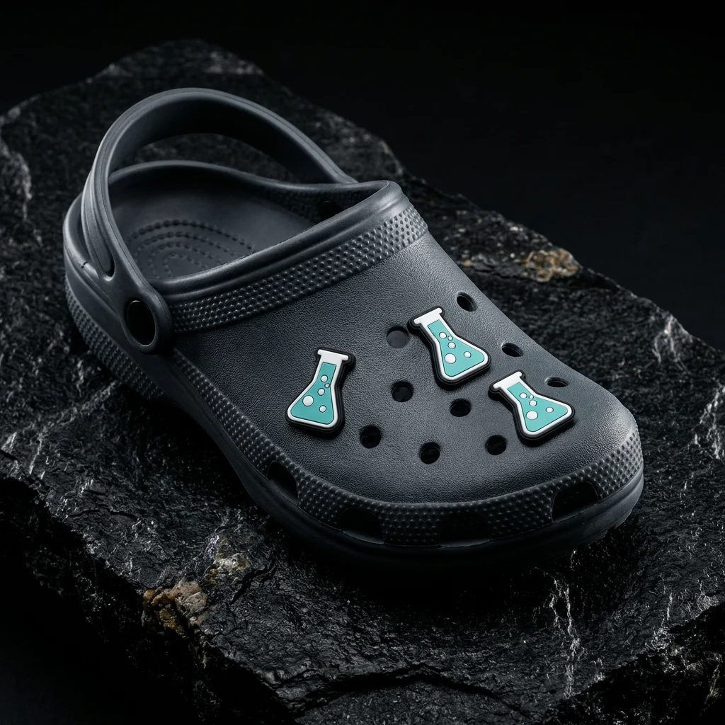 Chemistry Beaker Charm For Jibbitz-Crocs Charms