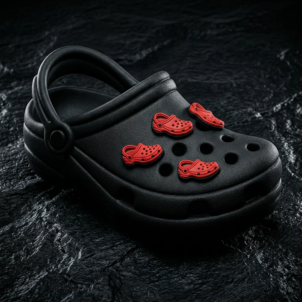 Red Croc Shoe For Jibbitz-Crocs Charms