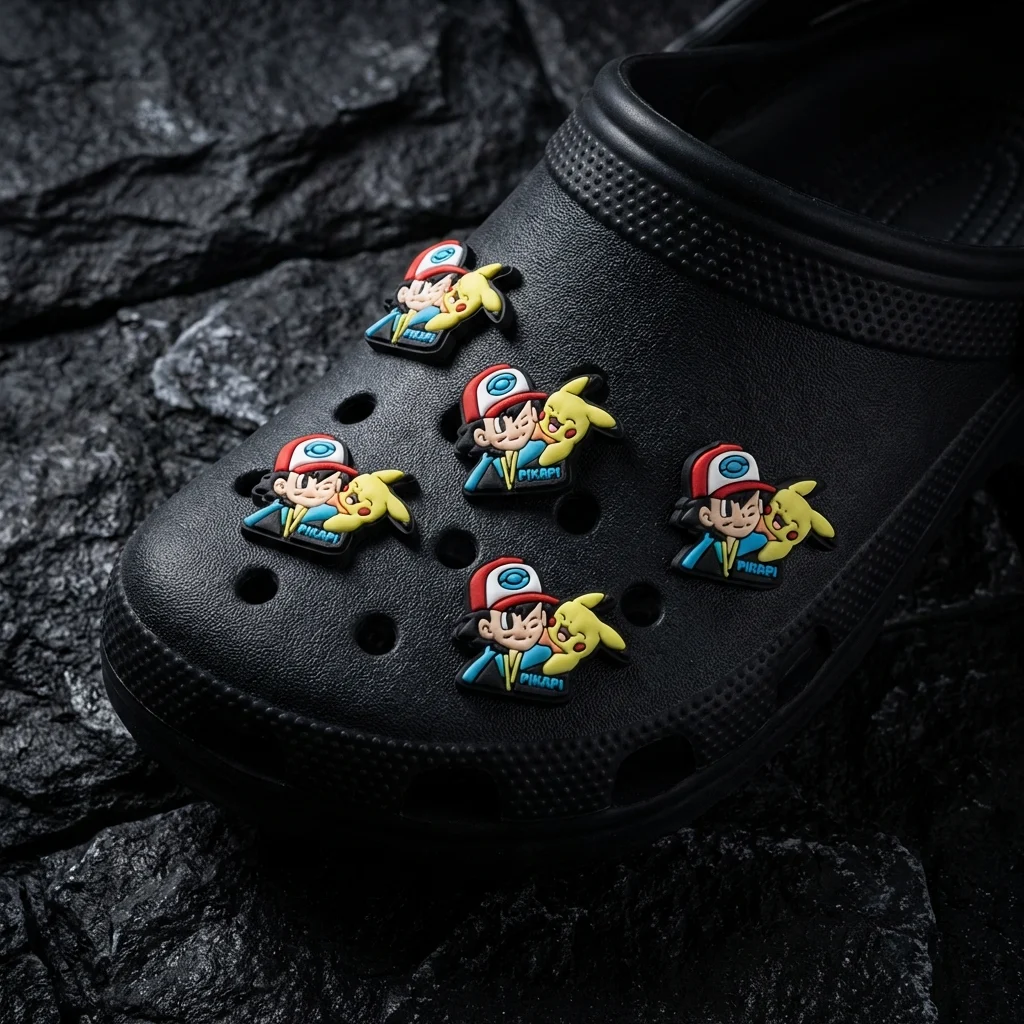 Ash & Pikachu For Jibbitz-Crocs Charms