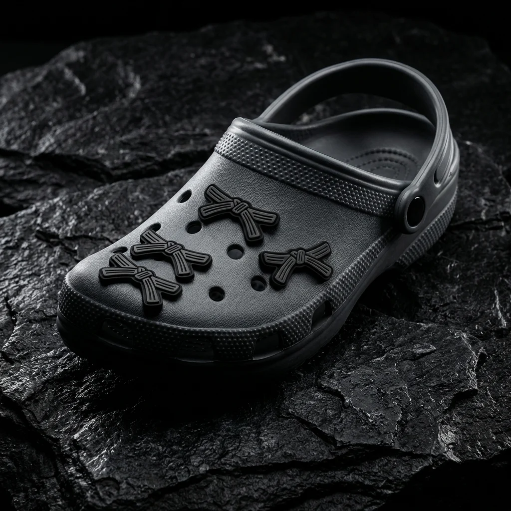 Black Karate Belt For Jibbitz-Crocs Charms