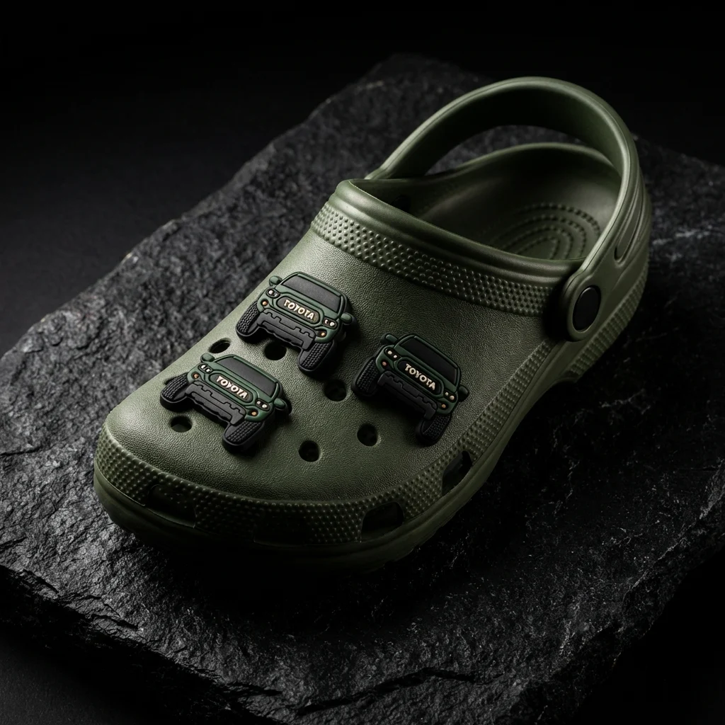 Green Toyota Truck For Jibbitz-Crocs Charms