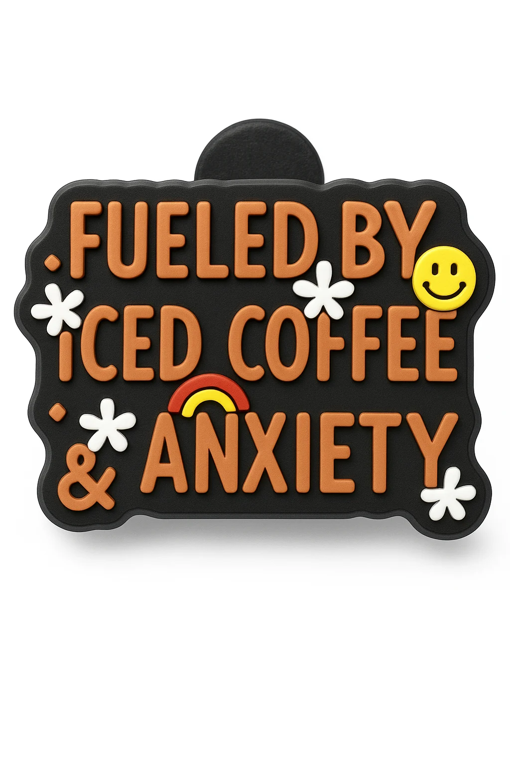 Fueled by Iced Coffee & Anxiety Charm For Jibbitz-Crocs Charms