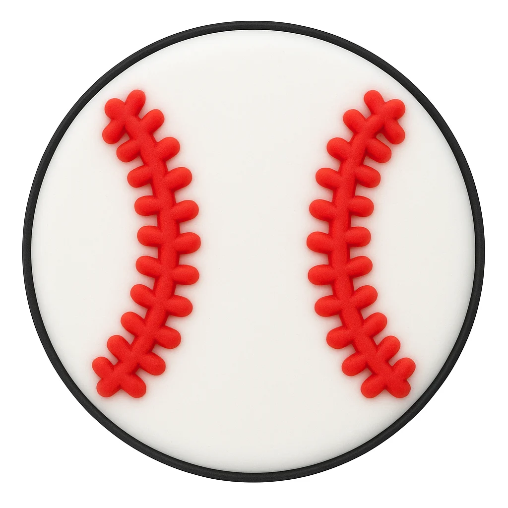 Baseball Charm For Jibbitz-Crocs Charms