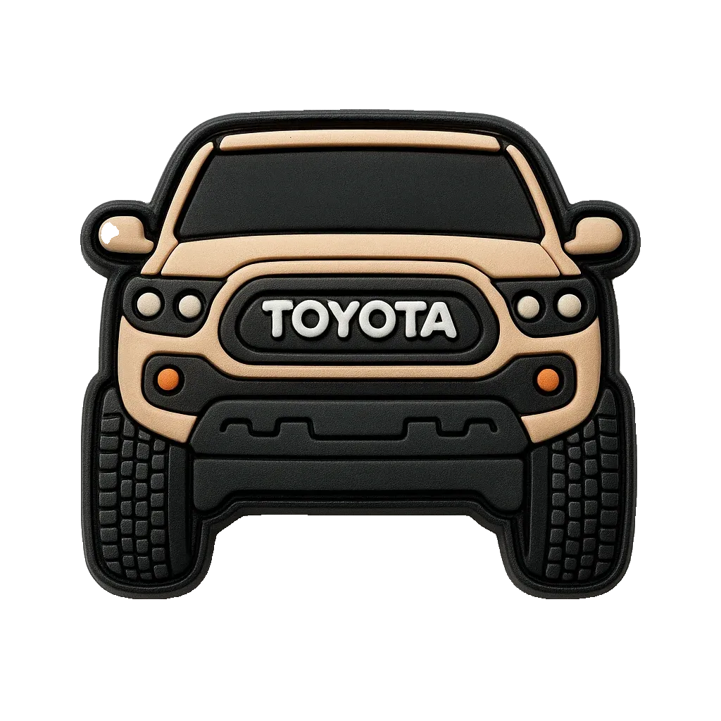 Tan Toyota Truck For Jibbitz-Crocs Charms
