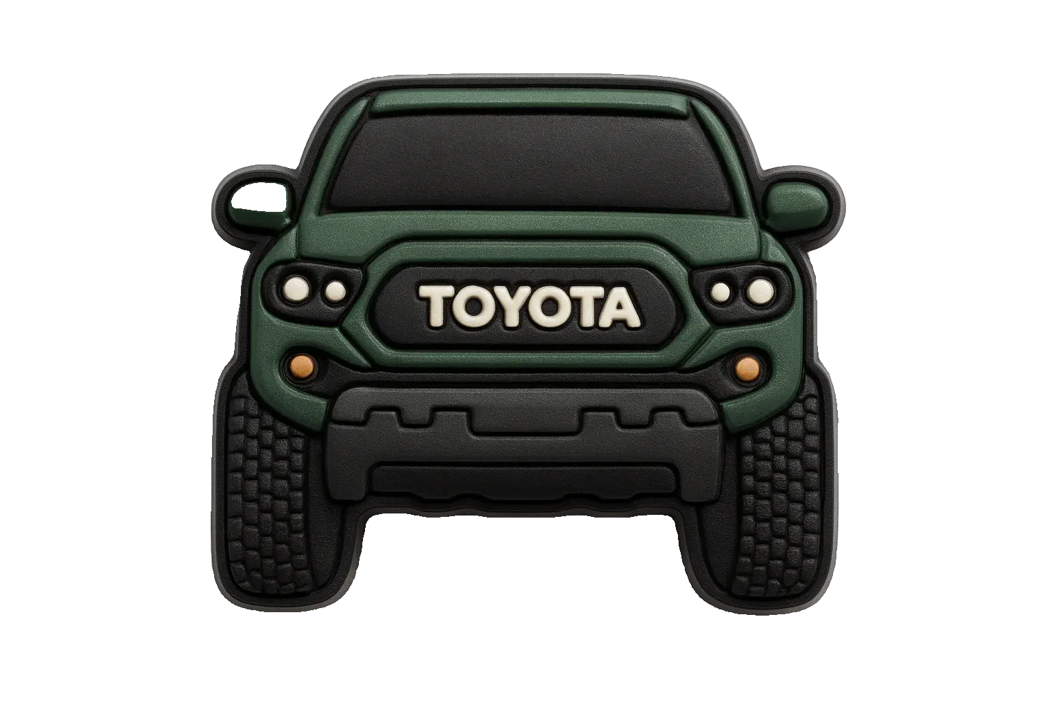 Green Toyota Truck For Jibbitz-Crocs Charms