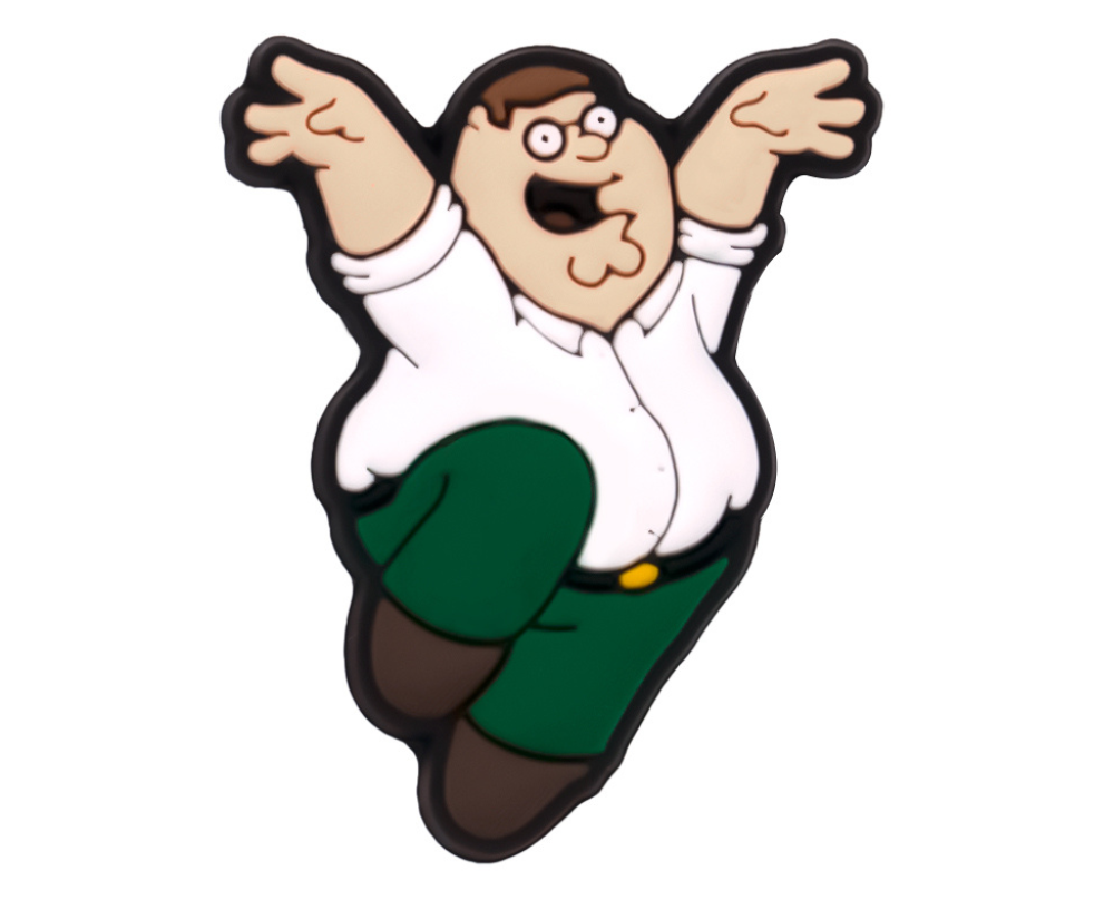 family guy peter griffin character croc charm jibbitz shoe accessory