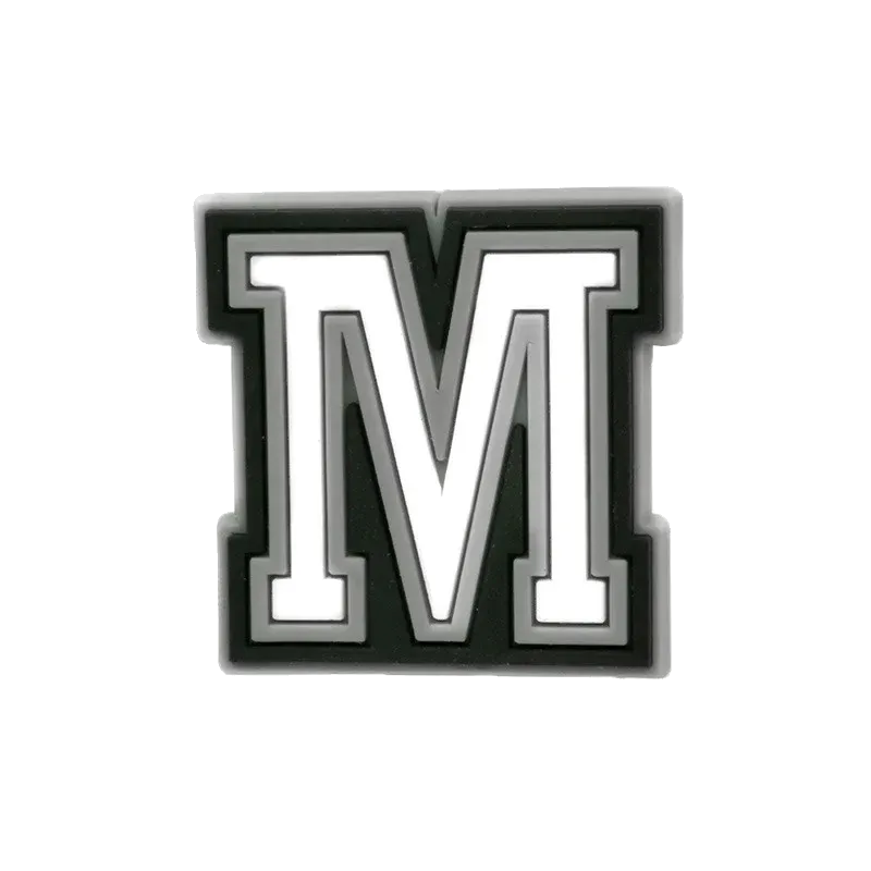 Crocs Charms Letter M Charm Jibbitz croc charm jibbitz shoe accessory