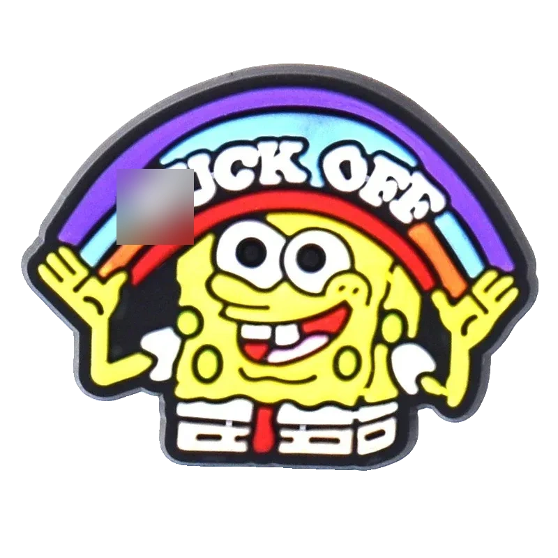 “F Off” Spongebob Rainbow - Crocs Jibbitz charm