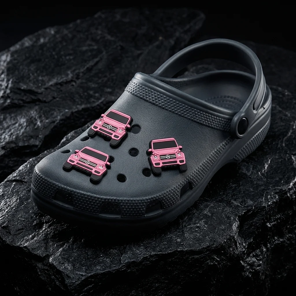 Pink Mercedes G Wagon For Jibbitz-Crocs Charms