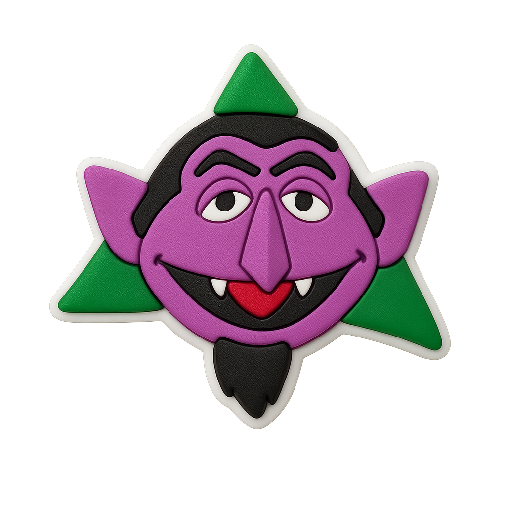 Count Dracula croc charm jibbitz shoe accessory