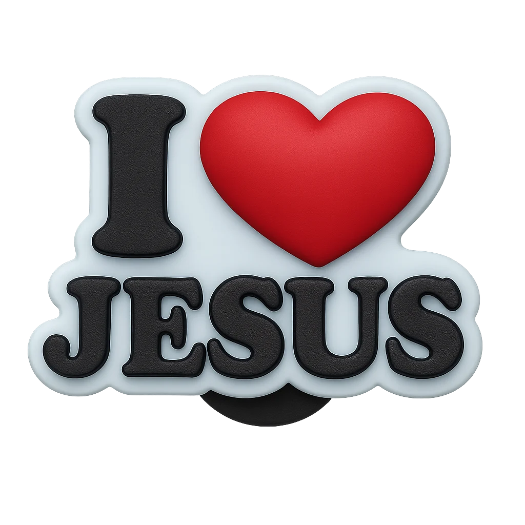 “i love jesus” croc charm jibbitz shoe accessory