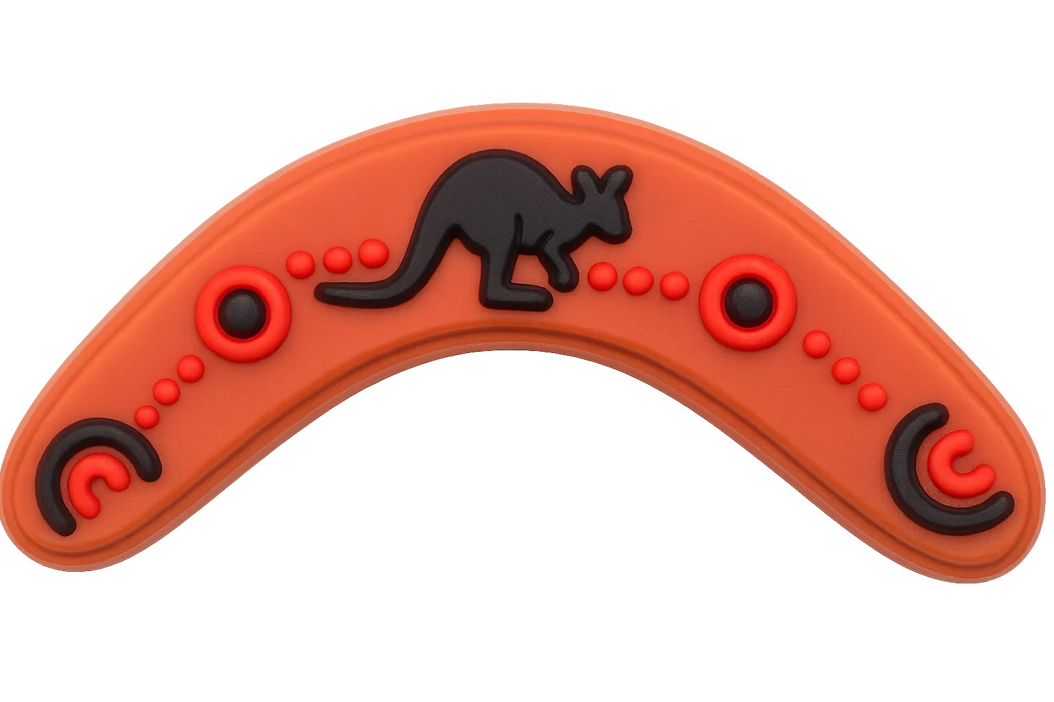 Aboriginal Boomerang Kangaroo For Jibbitz-Crocs Charms
