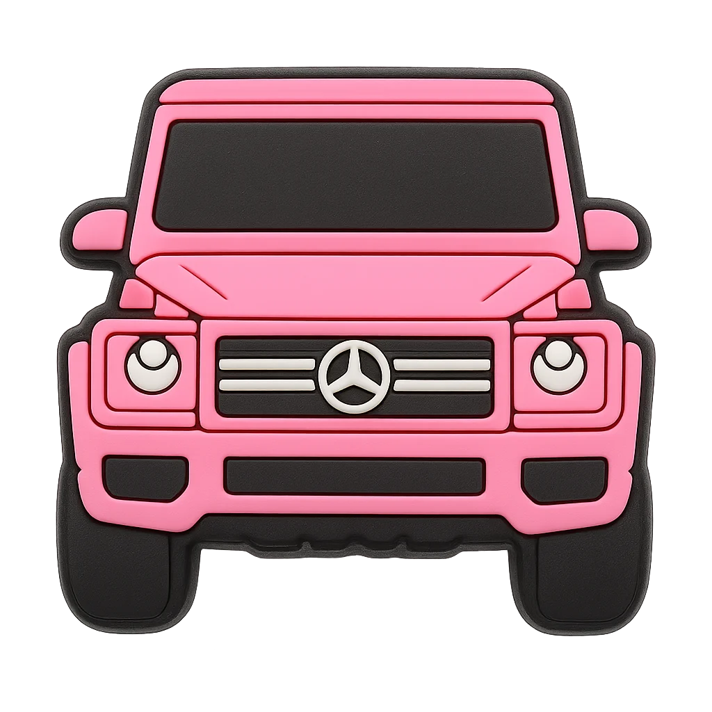 Pink Mercedes G Wagon For Jibbitz-Crocs Charms