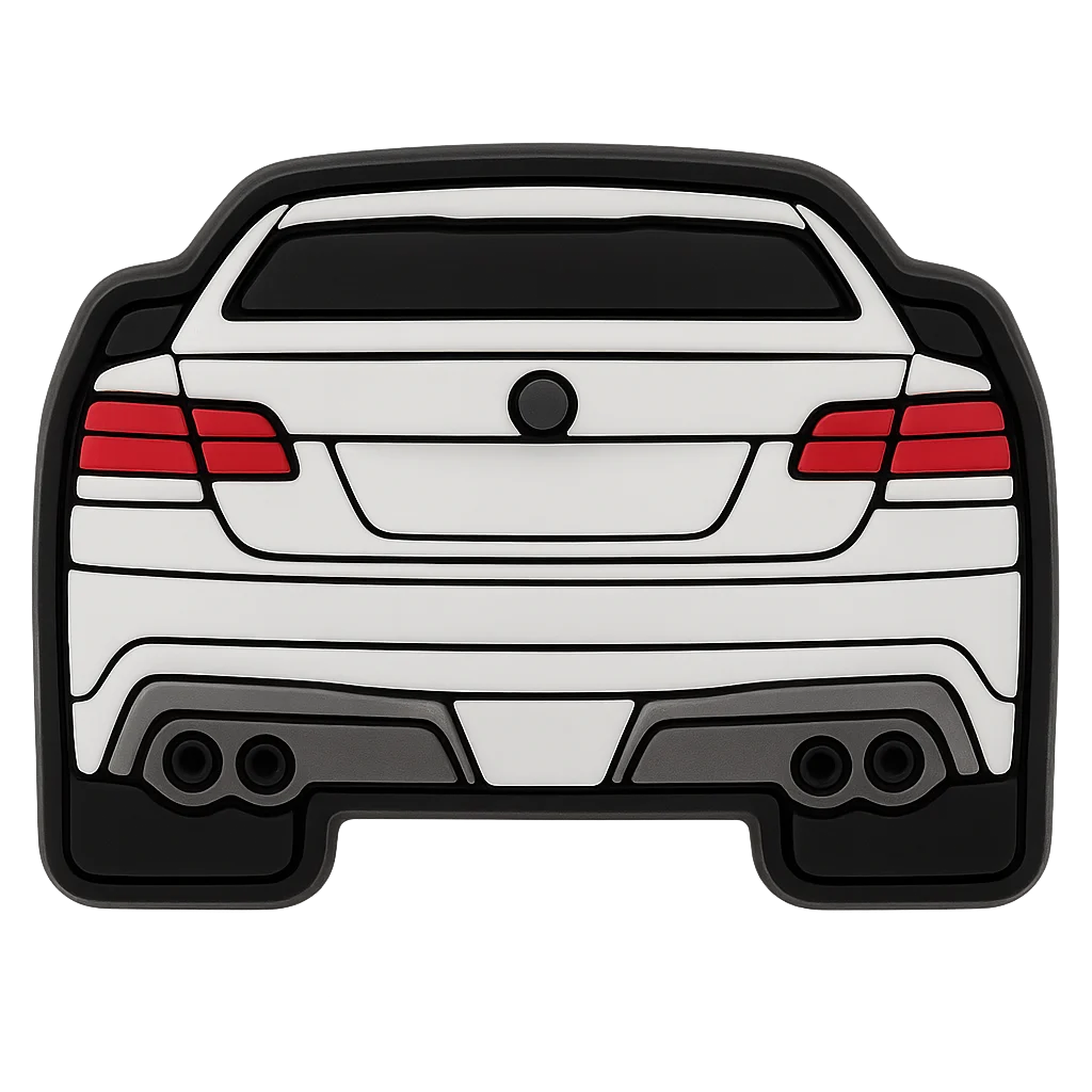 Holden Maloo Rear View White Car For Jibbitz-Crocs Charms